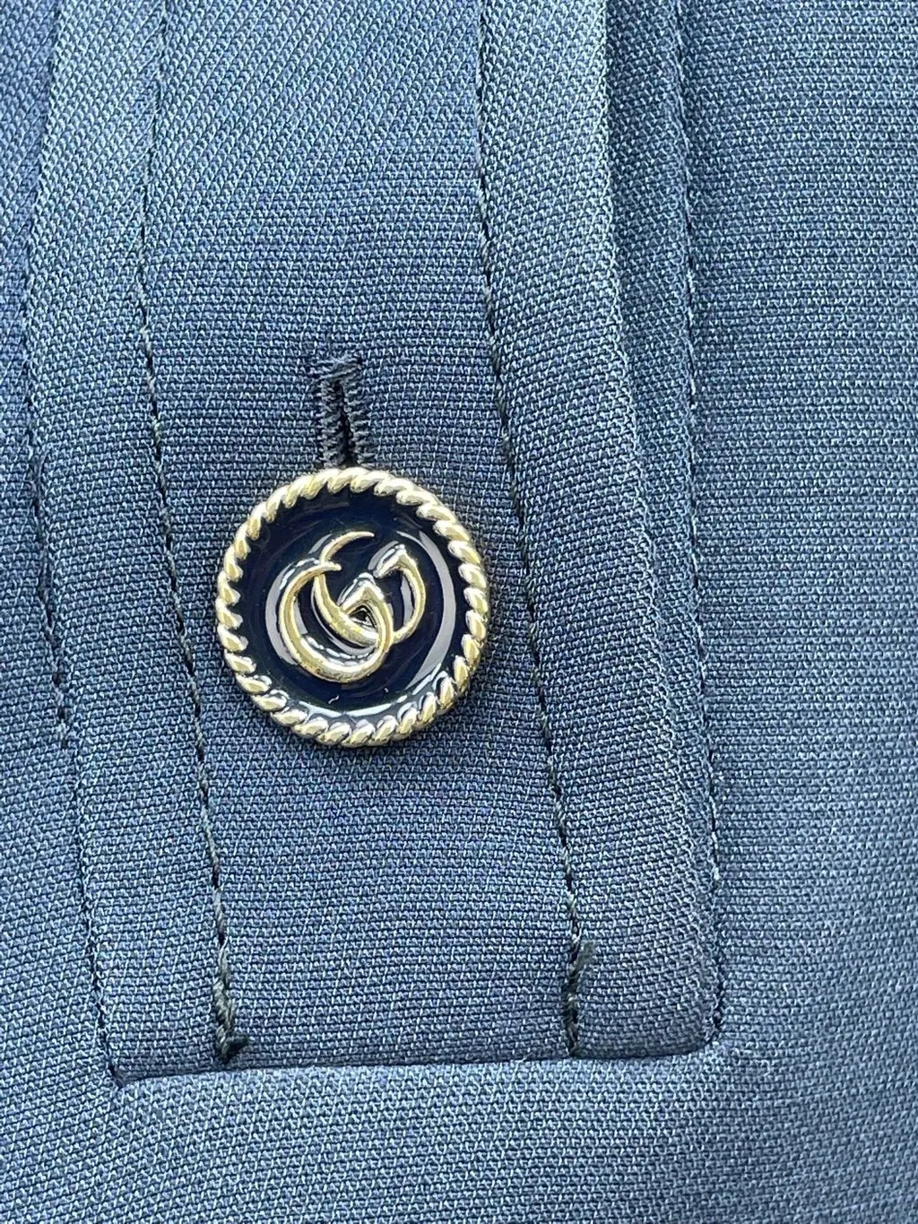 Gucci Navy Viscose Dress Navy Viscose Good - Model View