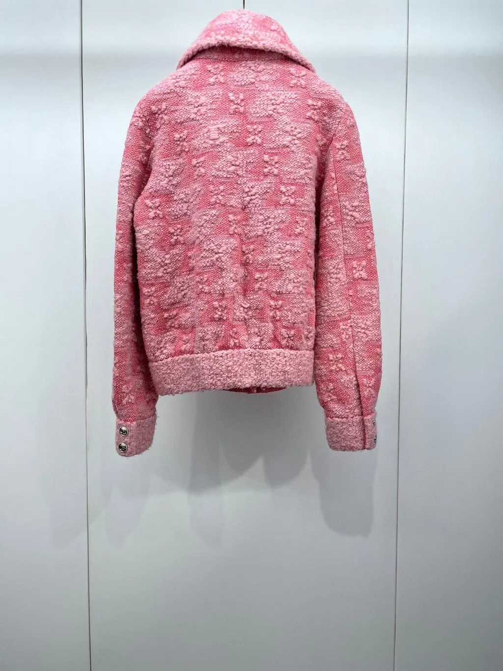 Chanel Pink Tweed Jacket Pink Tweed Very good - Back View