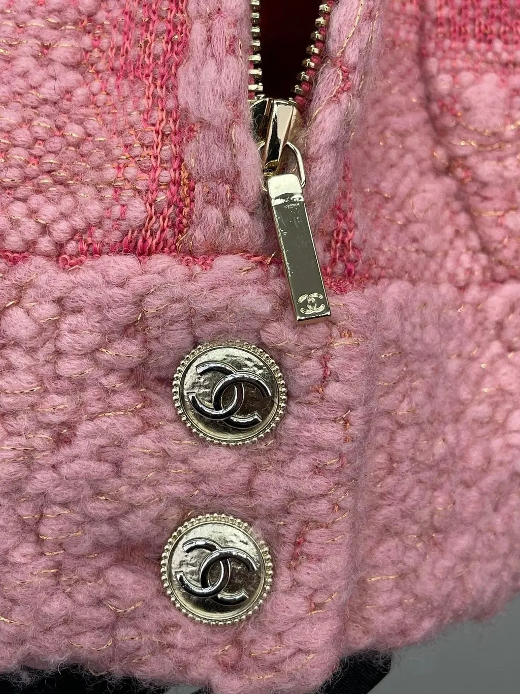 Chanel Pink Tweed Jacket Pink Tweed Very good - Box View