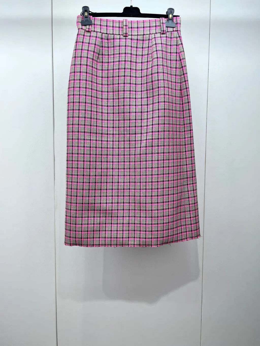 Balenciaga Wool Skirt MultiColor Wool Good - Back View