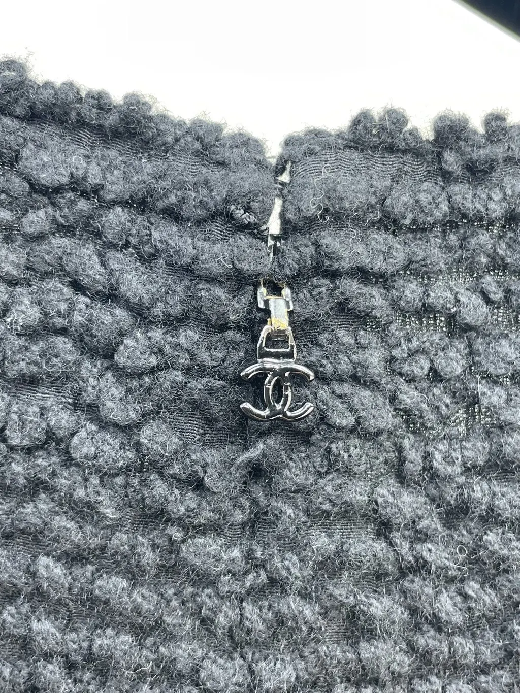 Chanel Black Wool Dress Black Wool Very good - Inside View