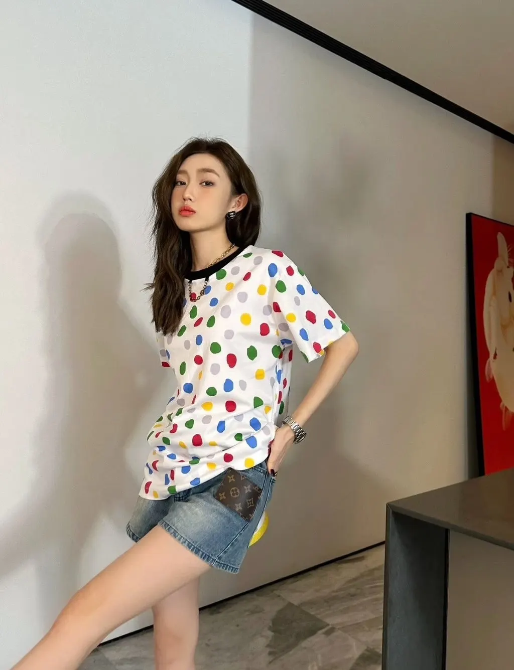 Louis Vuitton Cotton Top MultiColor Cotton Never worn, with tag - Box View