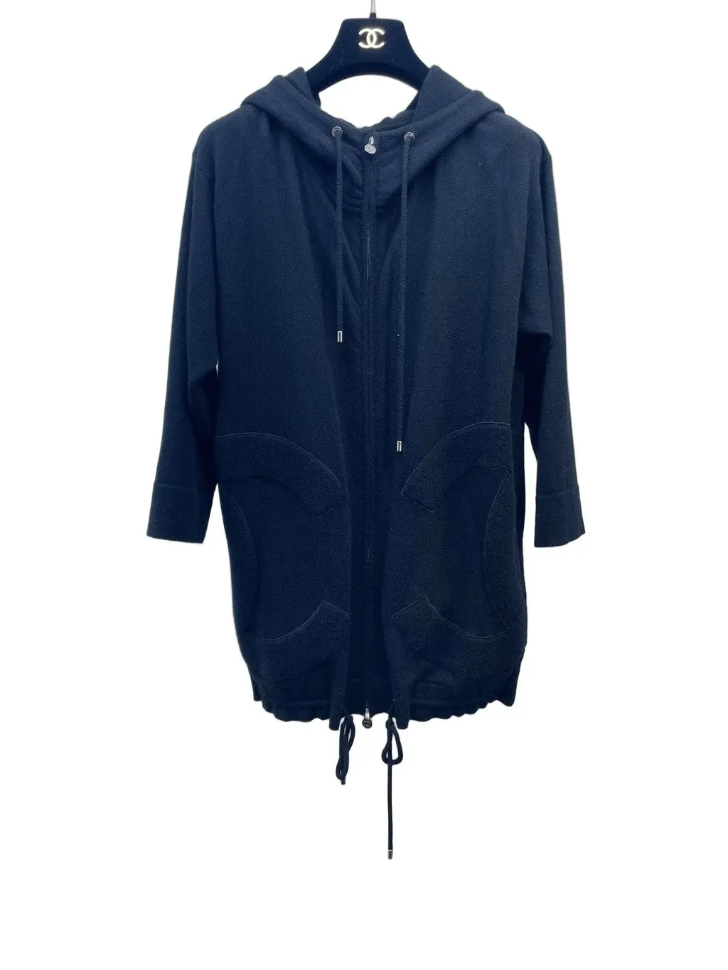 Chanel Black Cotton Knitwear Black Cotton Very good - Front View