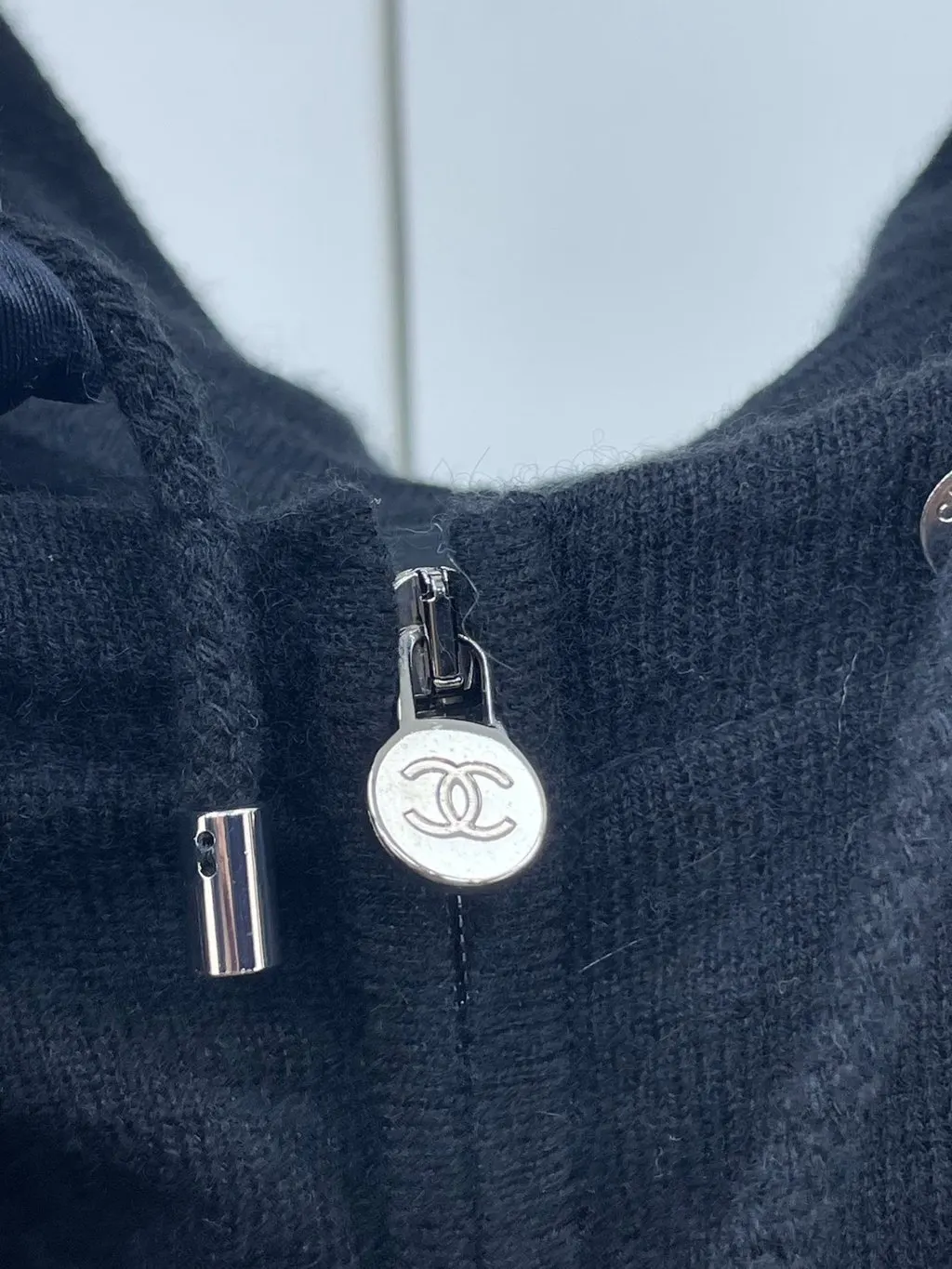 Chanel Black Cotton Knitwear Black Cotton Very good - Box View