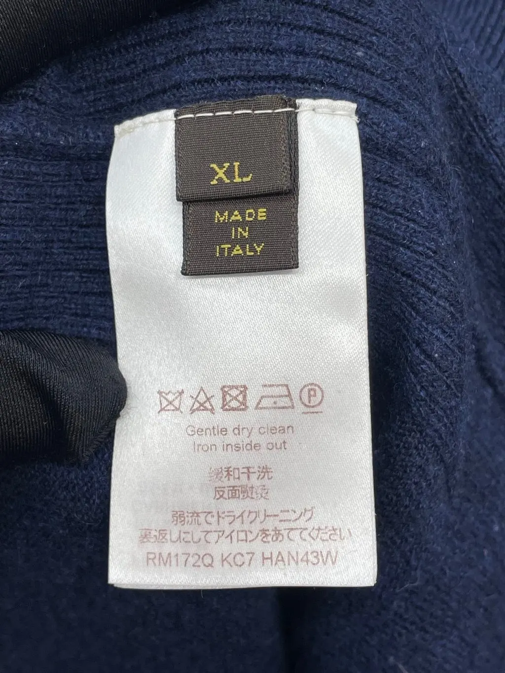 Louis Vuitton Navy Cashmere Knitwear Navy Cashmere Very good - Box View