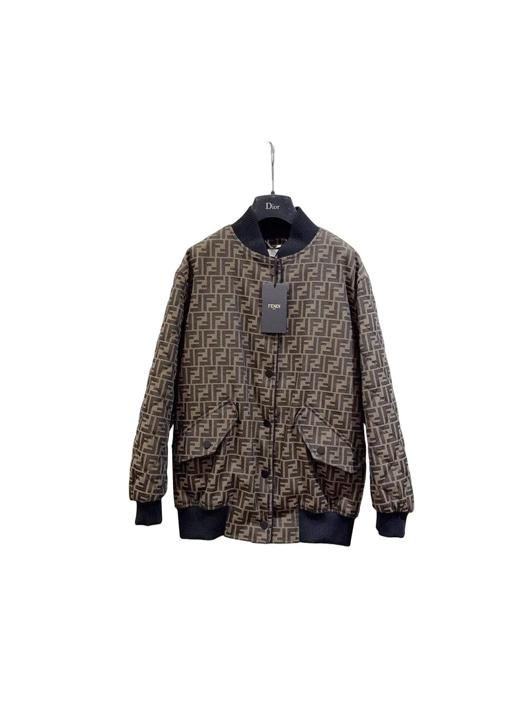 Fendi Cotton Jacket MultiColor Cotton Never worn - Front View