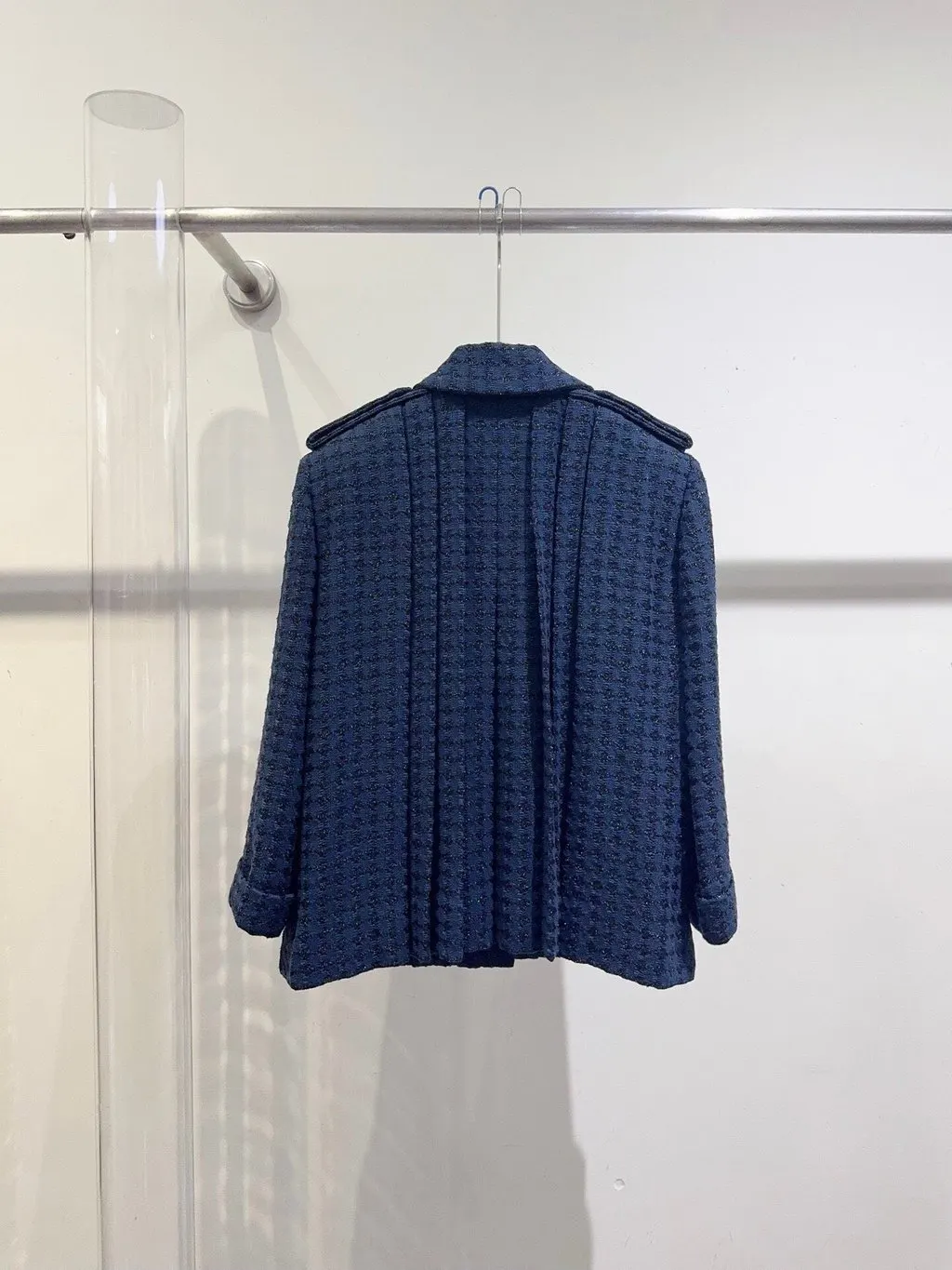 Chanel Navy Tweed Jacket Navy Tweed Very good - Inside View