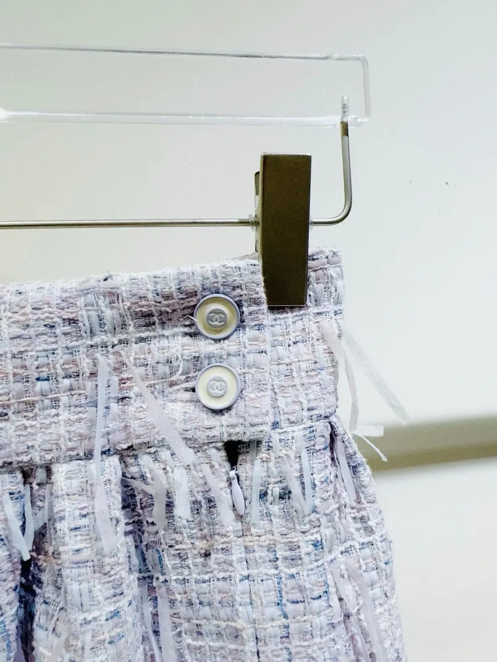 Chanel Tweed Skirt MultiColor Tweed Never worn - Inside View