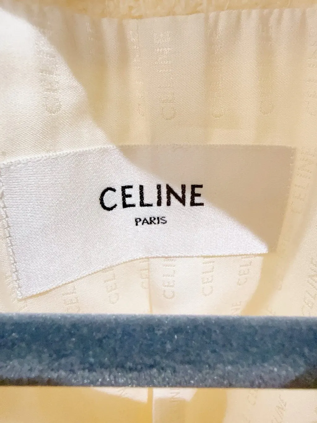 Celine White Tweed Jacket White Tweed Never worn - Model View