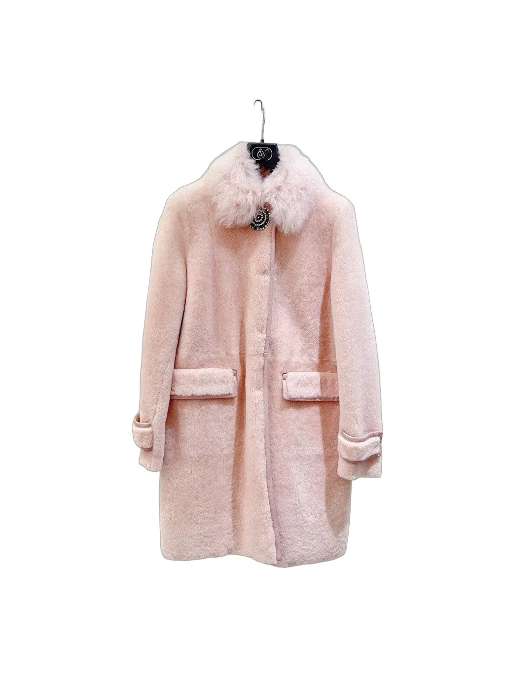 Miu Miu Pink Shearling Jacket