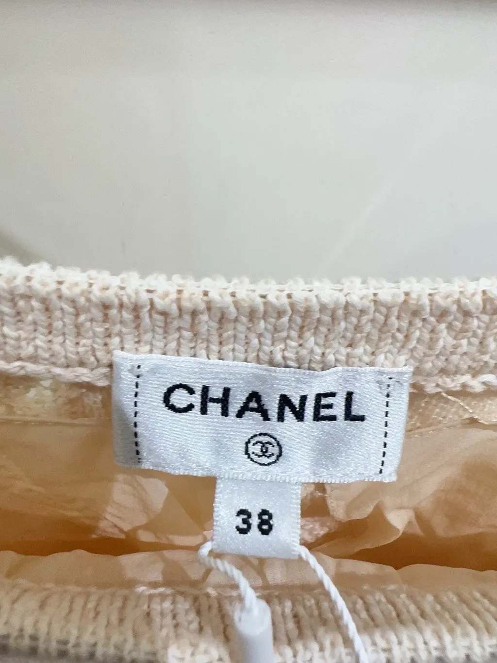 Chanel Pink Embellished Dress Pink Never worn - Model View