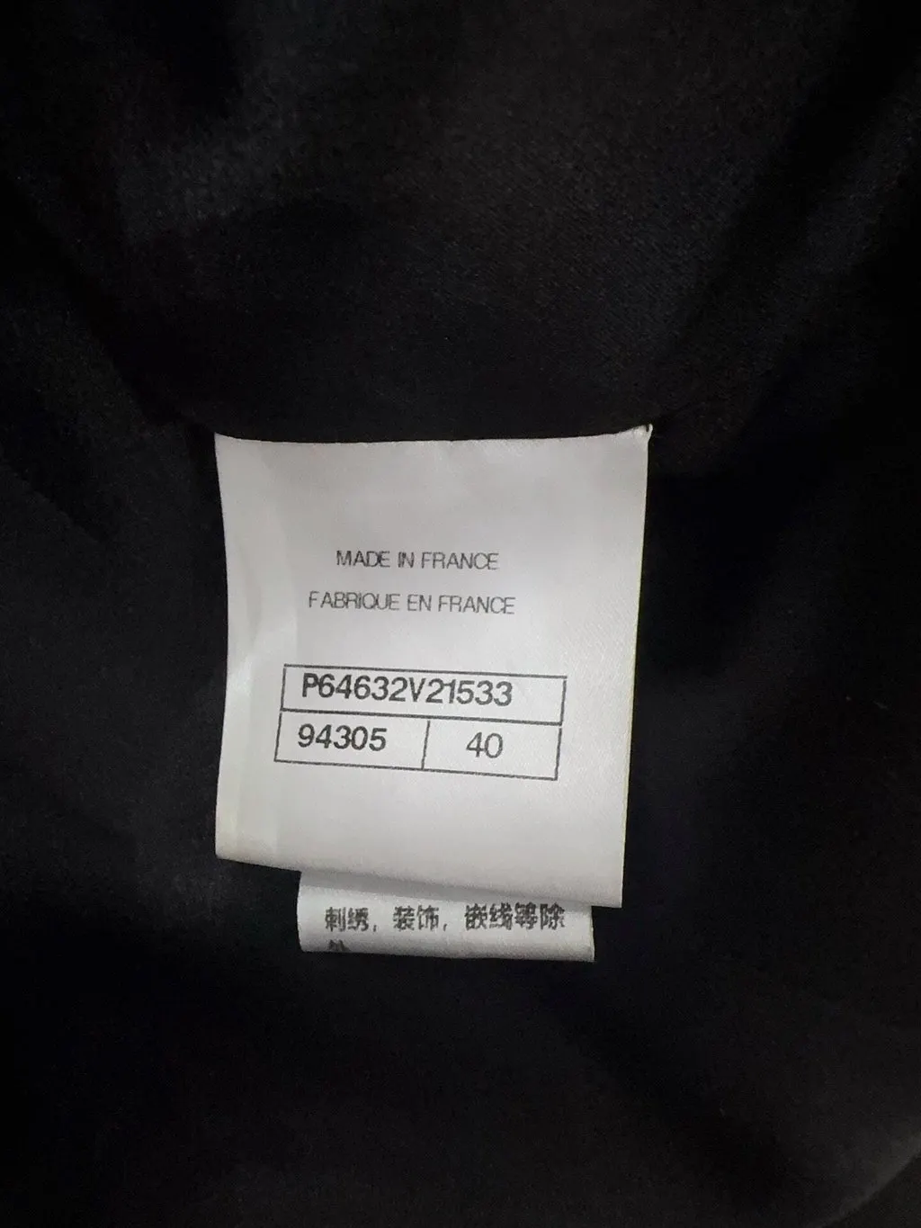 Chanel Black Tweed Jacket Black Tweed Very good - Box View