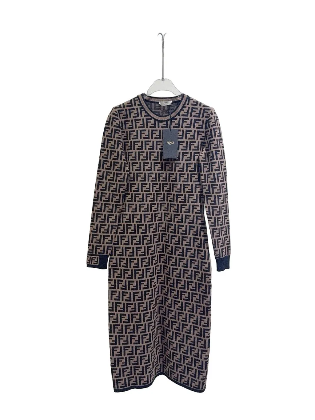Fendi Viscose Dress MultiColor Viscose Never worn - Front View