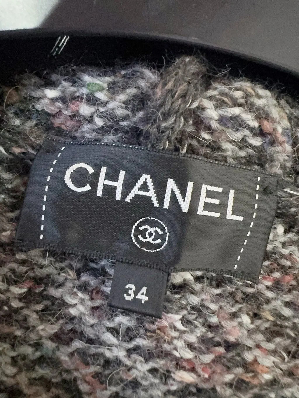 Chanel Tweed Jacket MultiColor Tweed Very good - Inside View