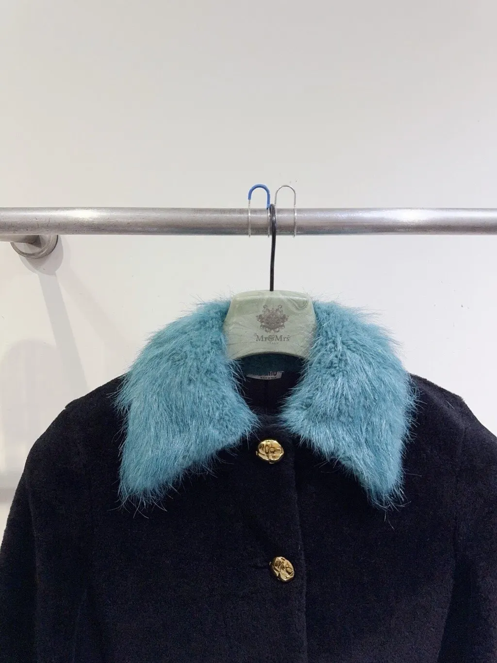 Miu Miu Shearling Jacket MultiColor Shearling Very good - Back View