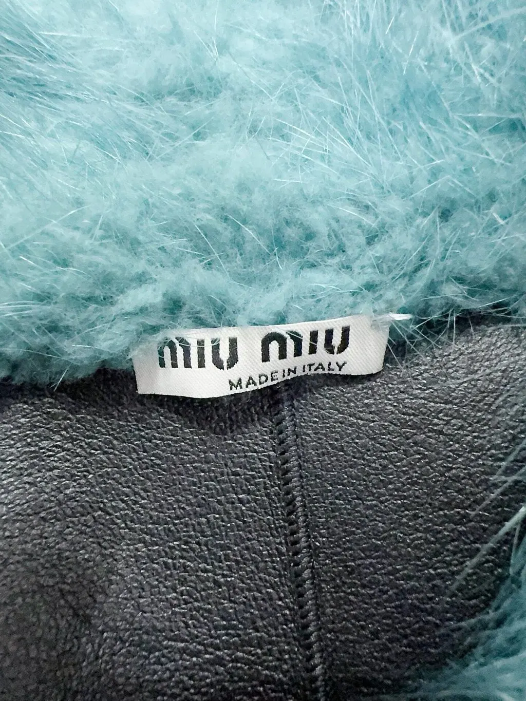 Miu Miu Shearling Jacket MultiColor Shearling Very good - Model View