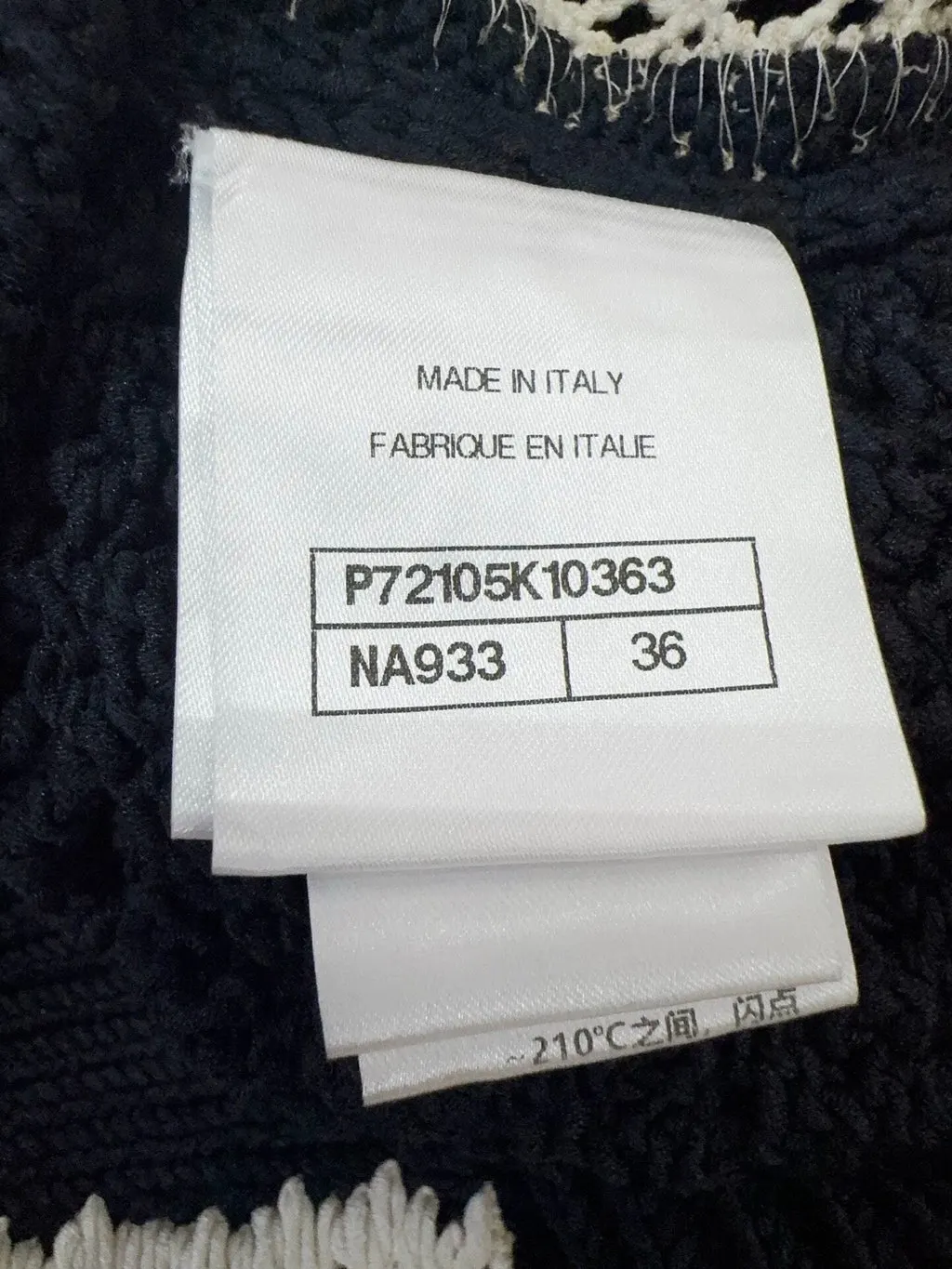 Chanel Black Silk Knitwear Black Silk Never worn, with tag - Box View