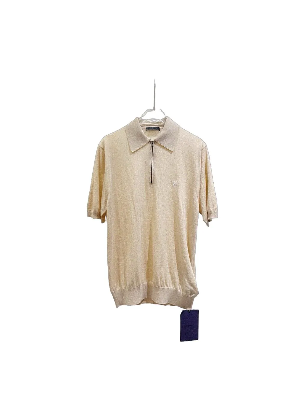 Prada Beige Cotton Polo Shirt