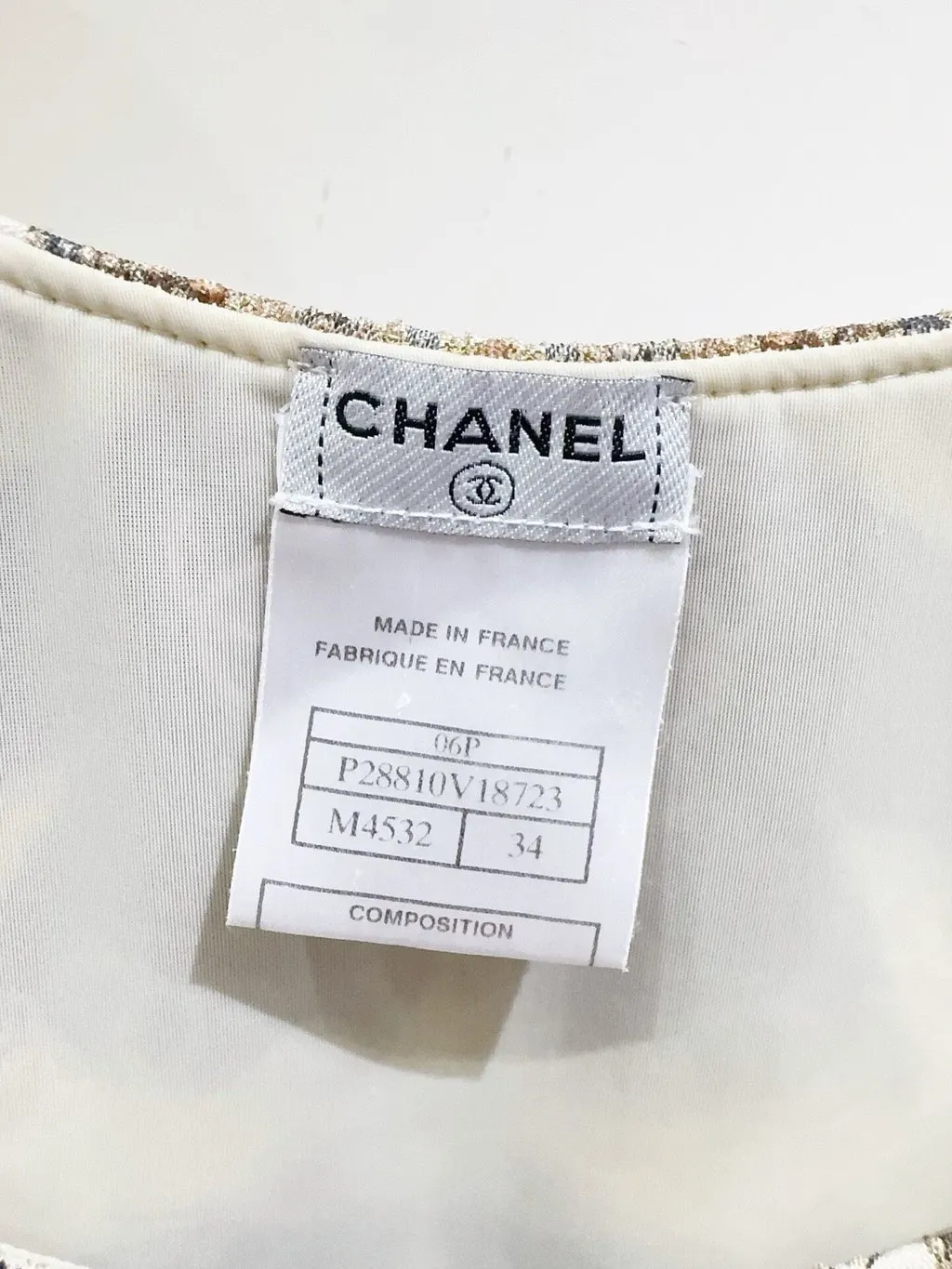 Chanel Polyester Top MultiColor Polyester Very good - Back View