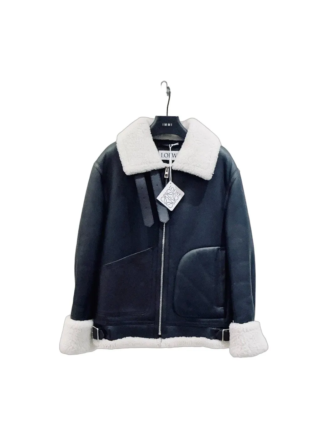 Loewe Shearling Jacket MultiColor Shearling Never worn - Front View