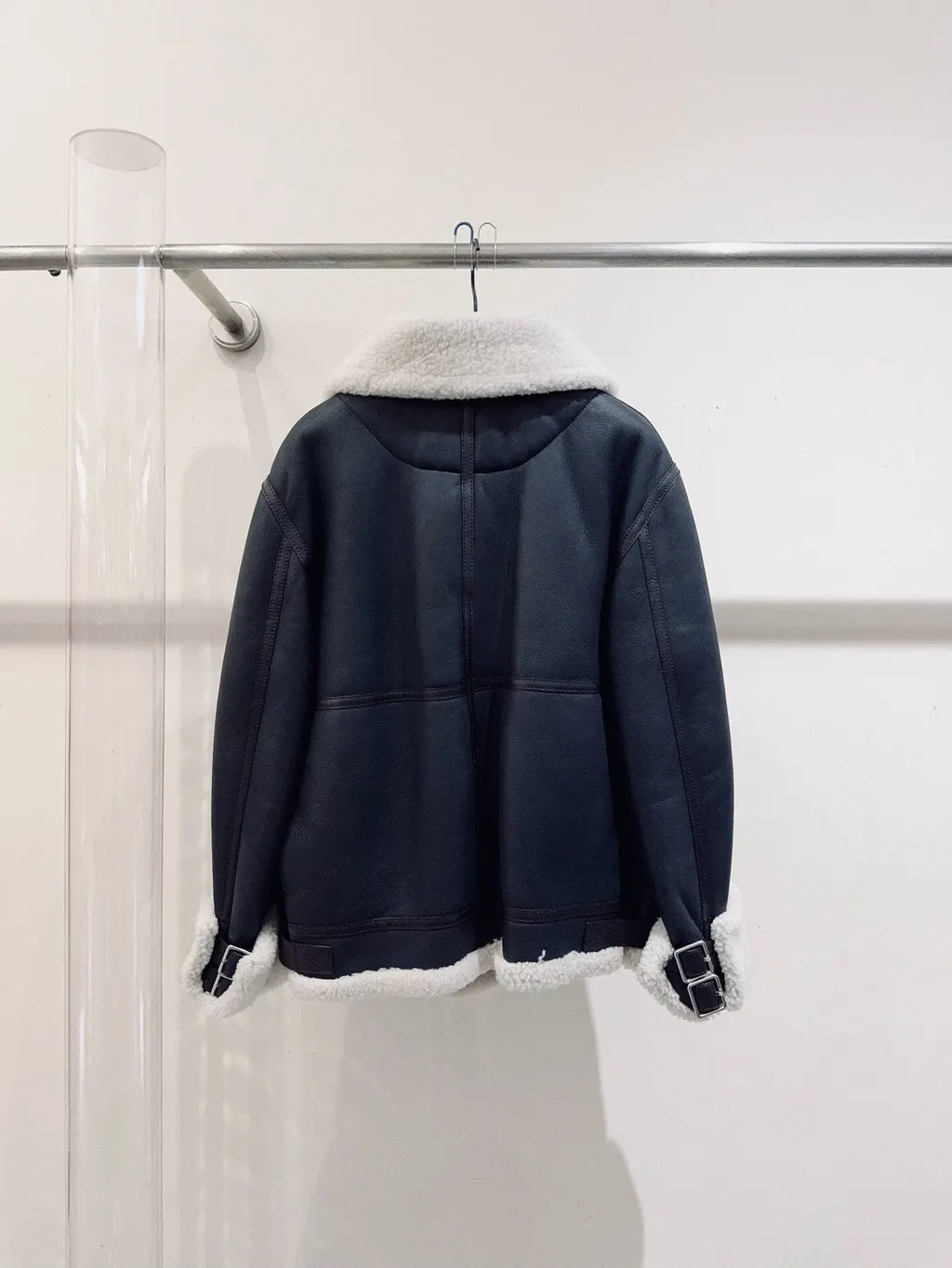 Loewe Shearling Jacket MultiColor Shearling Never worn - Inside View