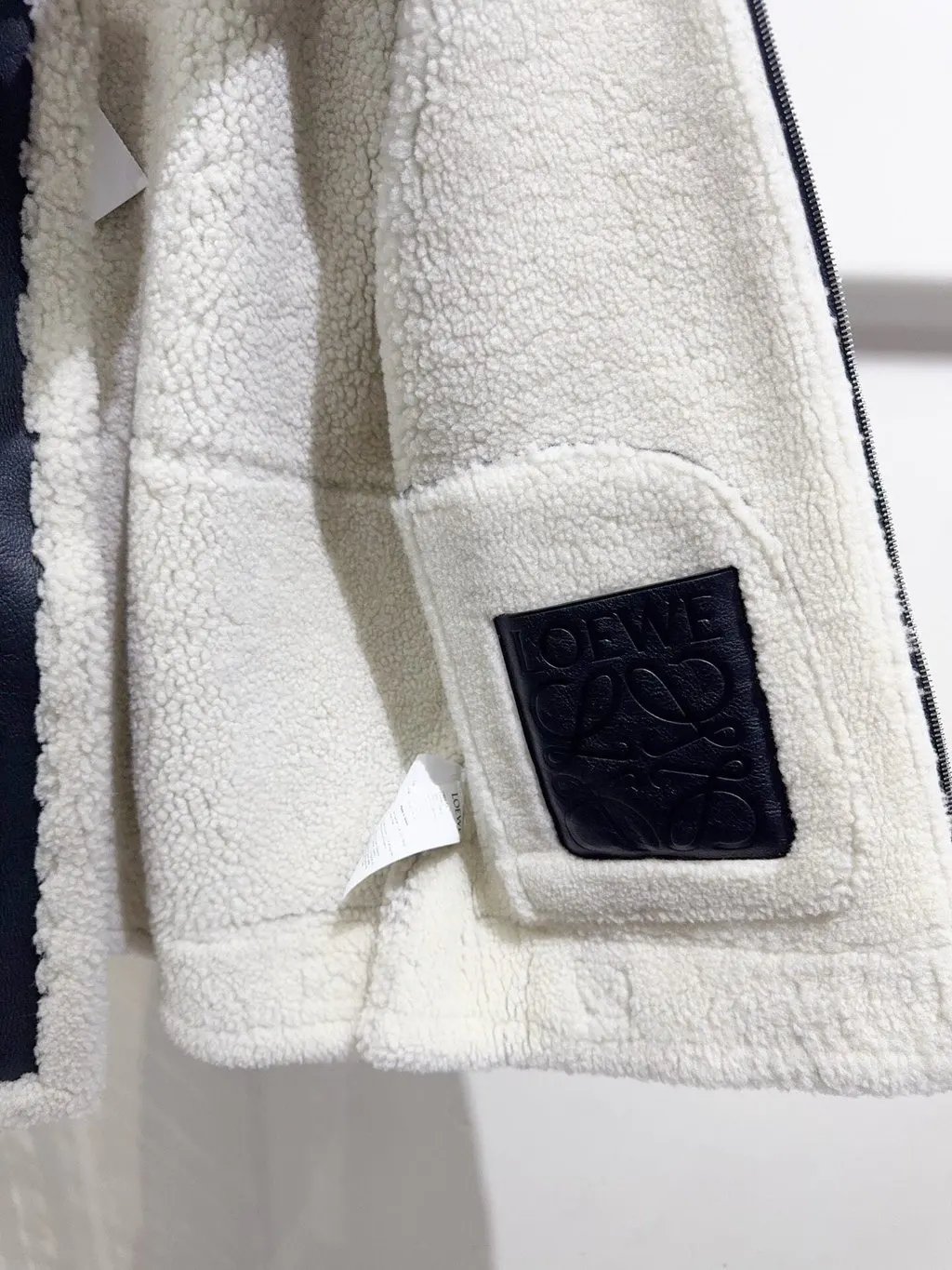Loewe Shearling Jacket MultiColor Shearling Never worn - Model View