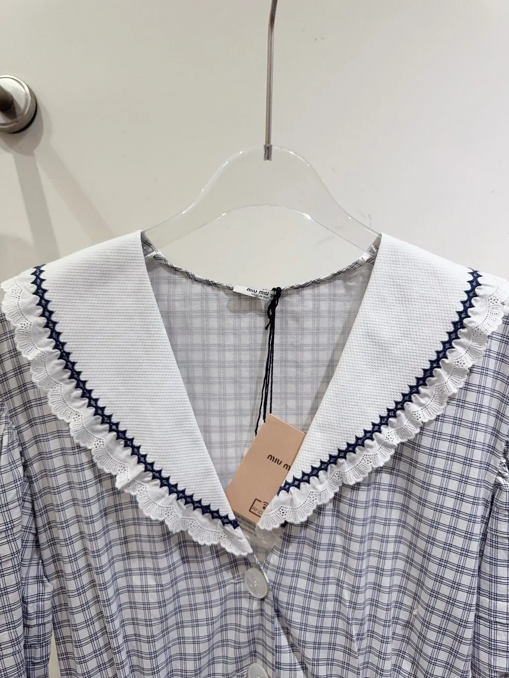 Miu Miu Cotton Dress MultiColor Cotton Never worn - Inside View