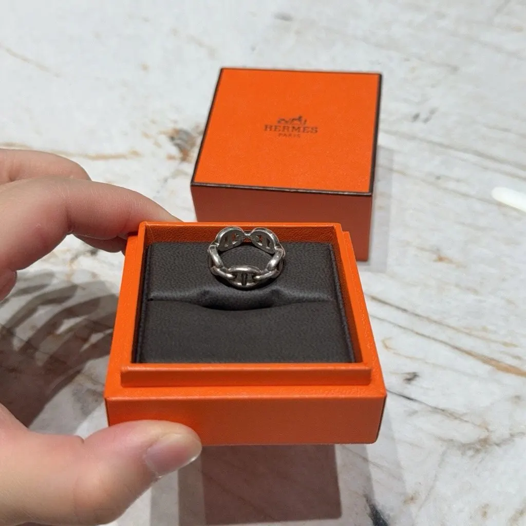 Hermès Silver Metal Ring Silver Metal Very good - Inside View