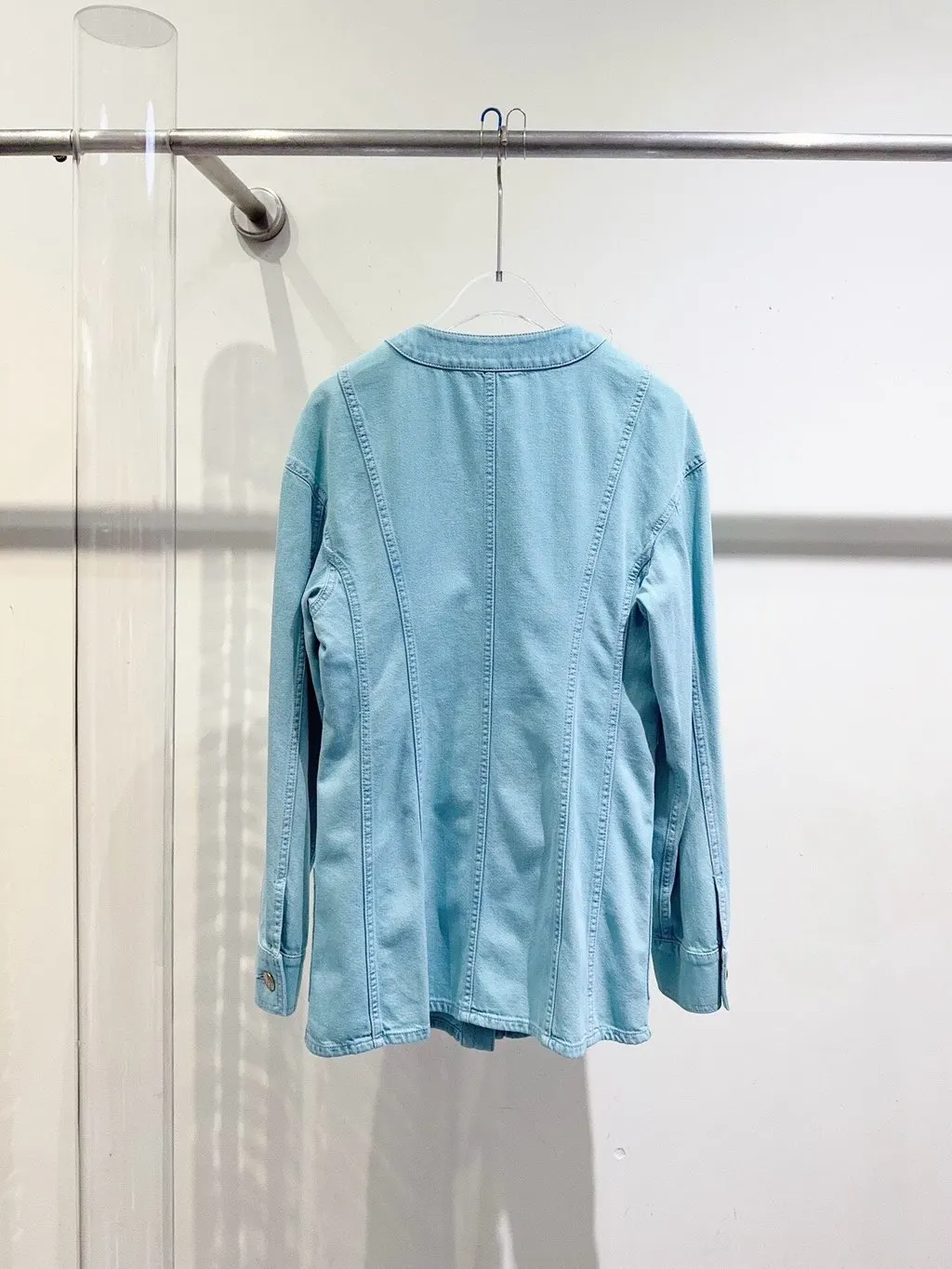 Chanel Blue Tweed Jacket Blue Tweed Never worn, with tag - Box View