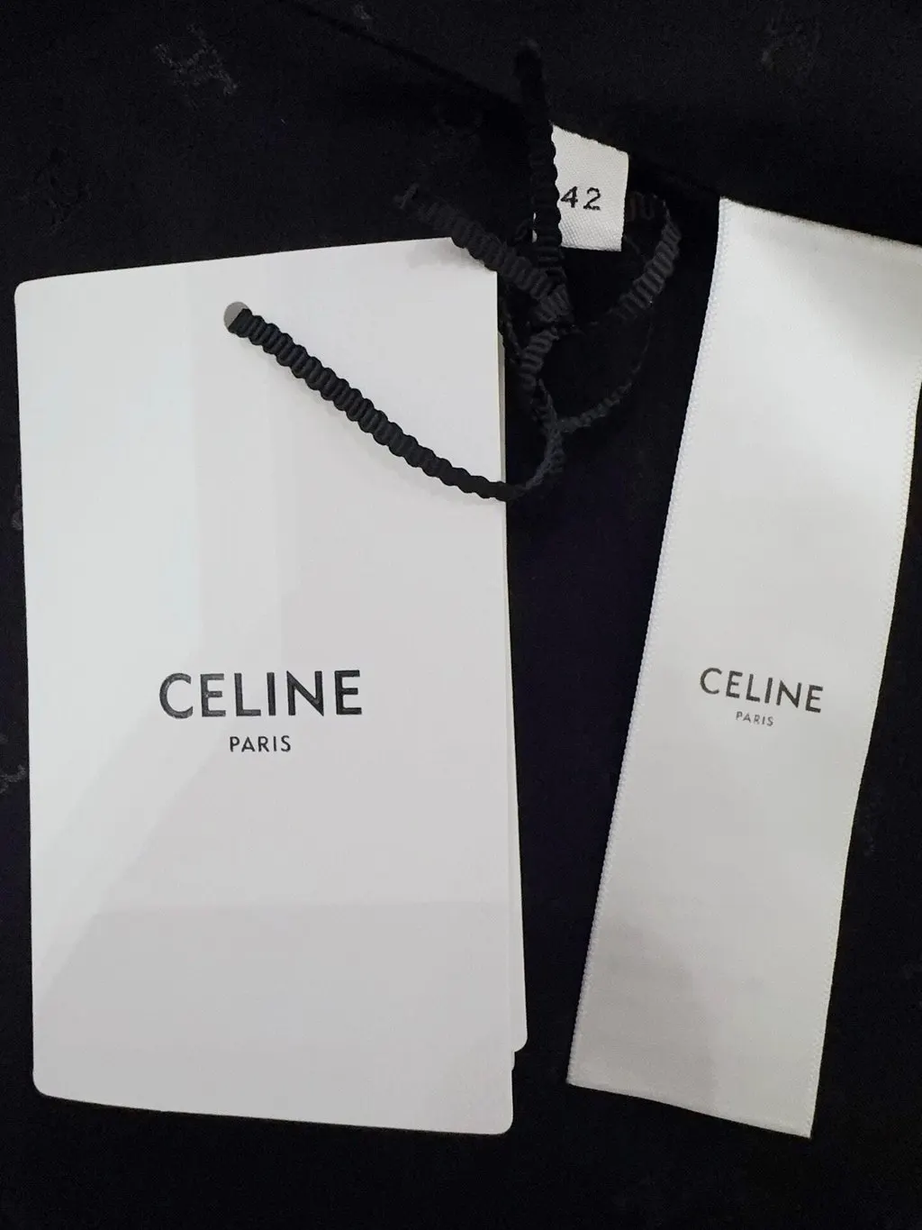 Celine Black Tweed Jacket Black Tweed Never worn - Box View