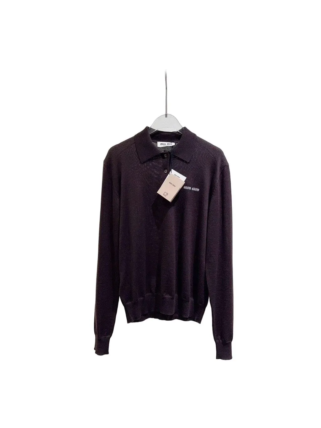 Miu Miu Brown Wool Knitwear
