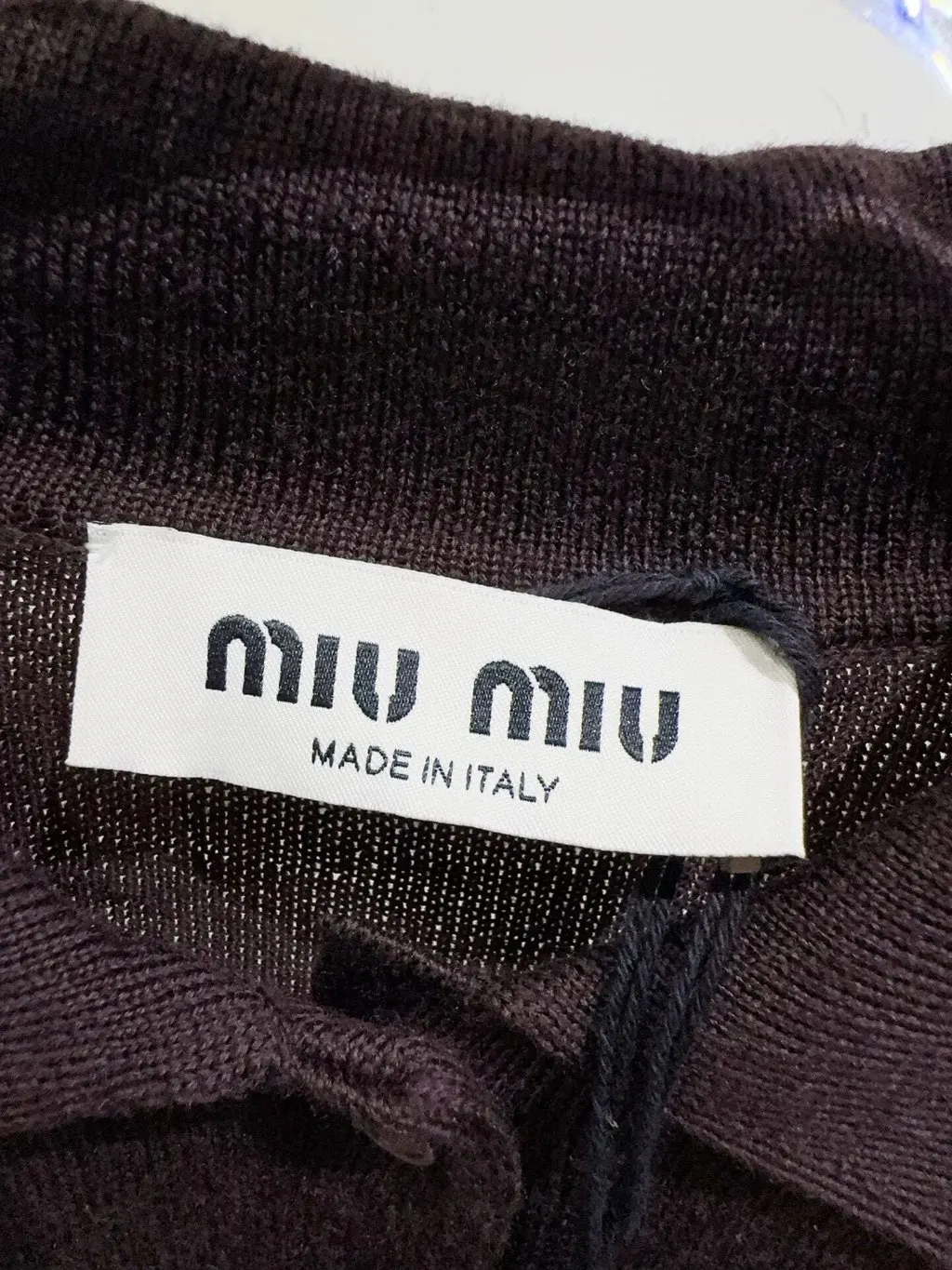 Miu Miu Brown Wool Knitwear Brown Wool Never worn - Back View