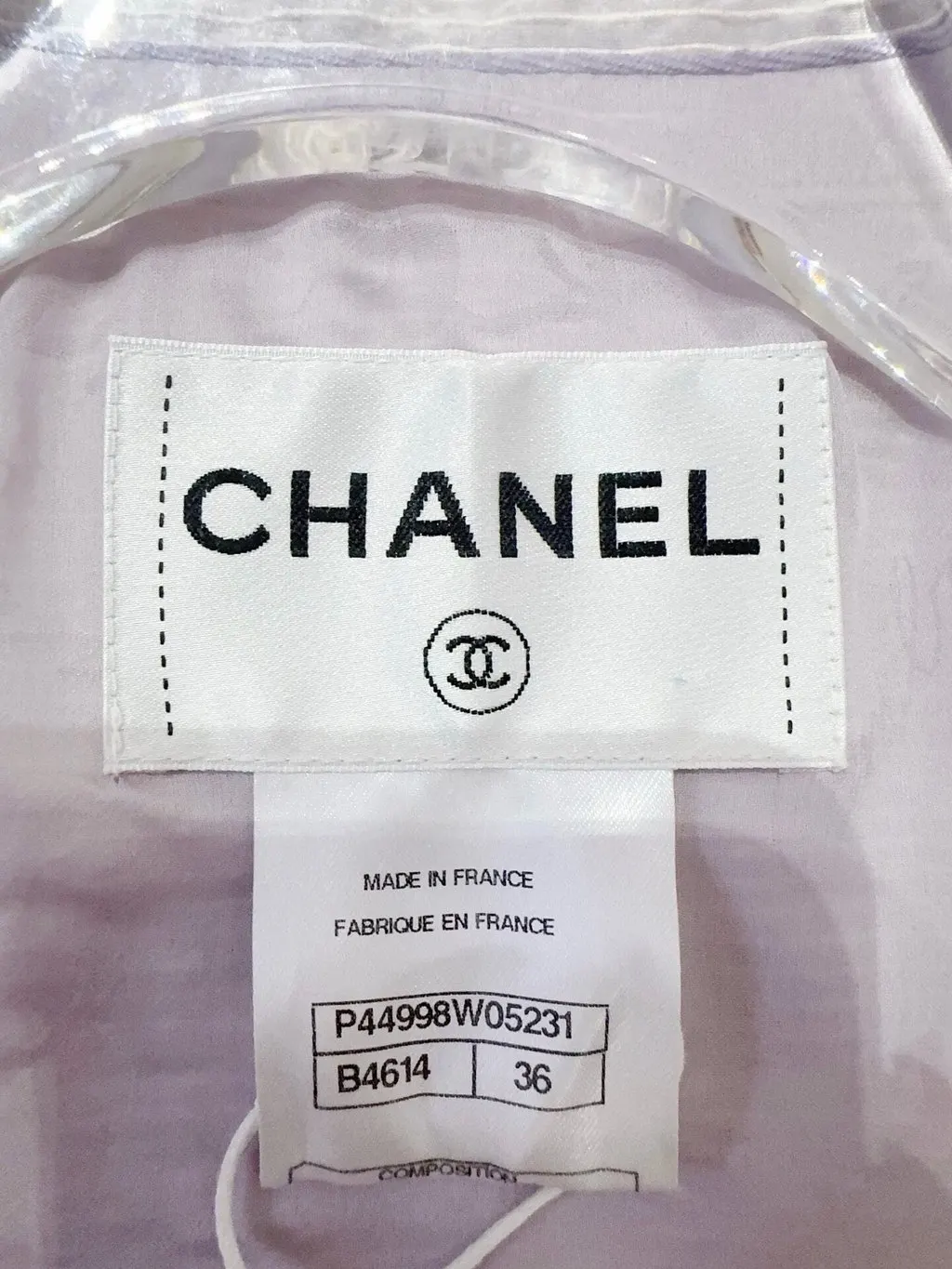 Chanel Tweed Jacket MultiColor Tweed Never worn, with tag - Model View