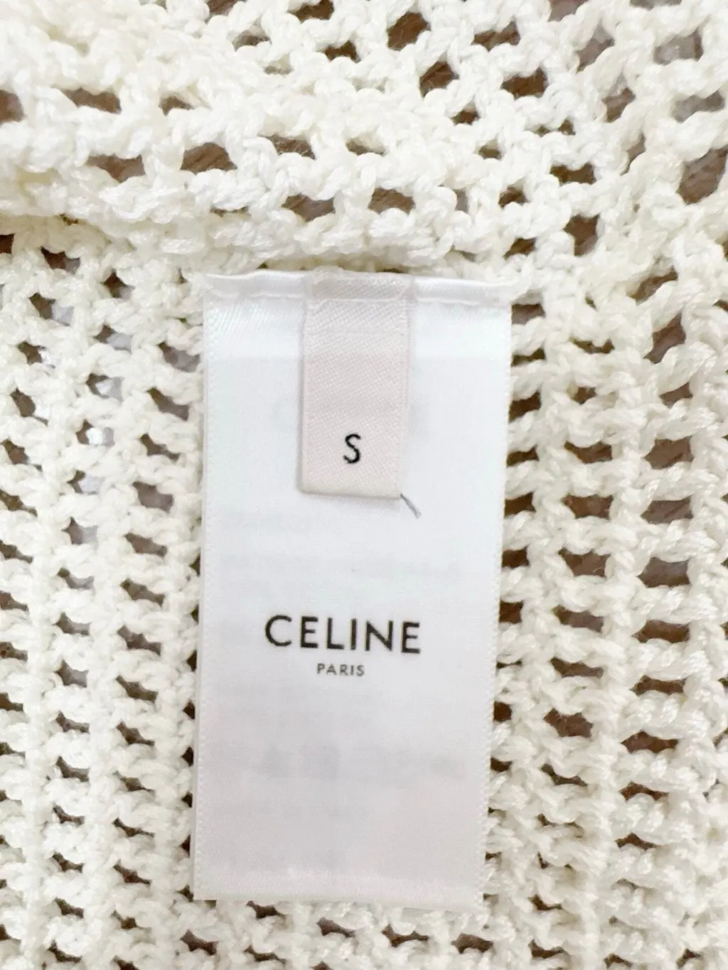 Celine White Cotton Top White Cotton Never worn - Box View