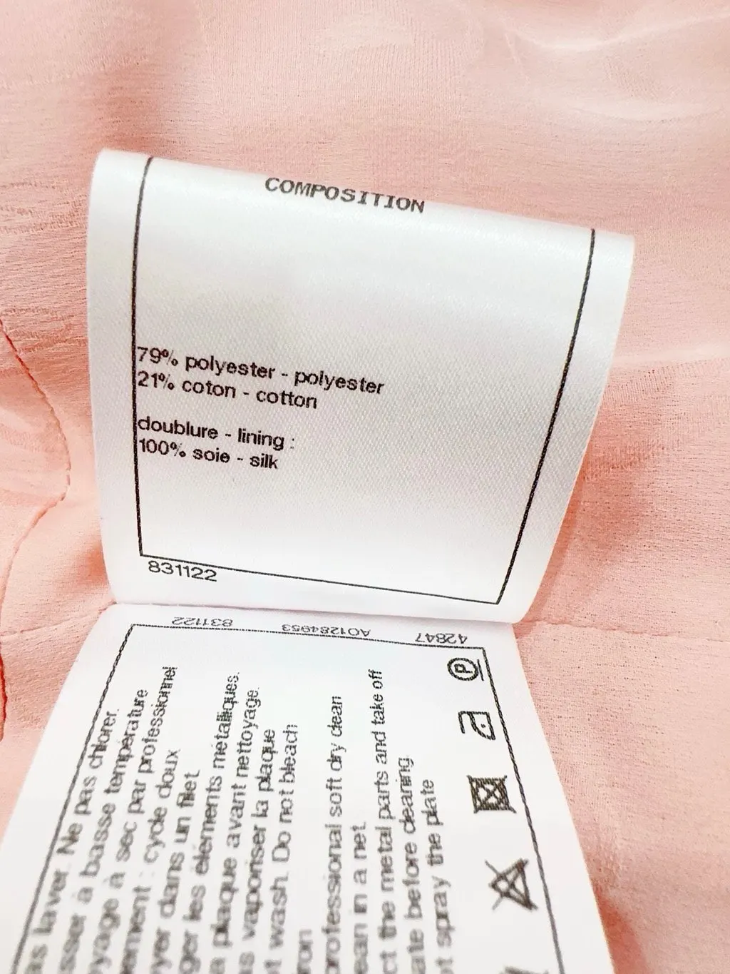 Chanel Pink Tweed Dress Pink Tweed Very good - Box View