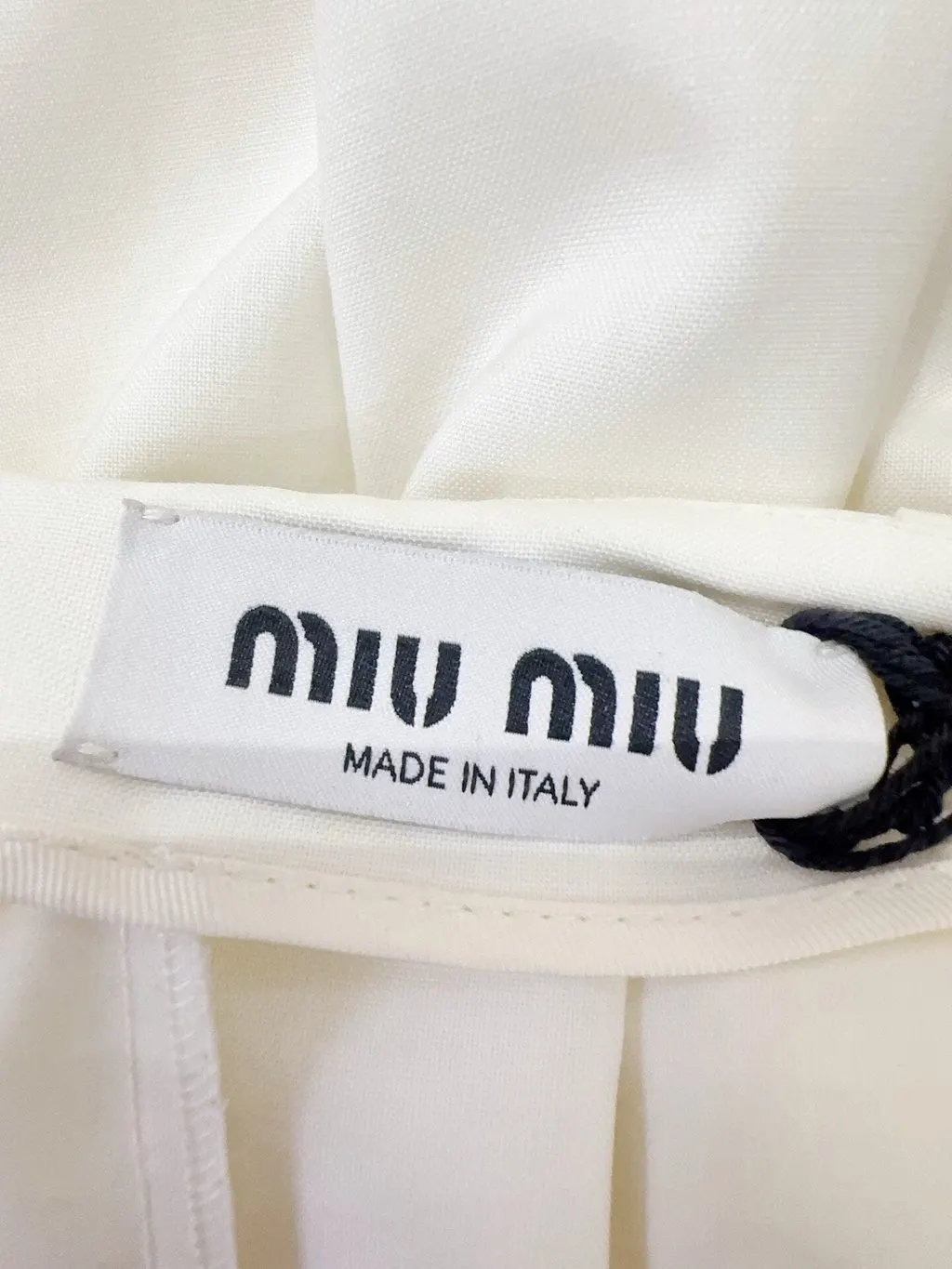Miu Miu White Cotton Skirt White Cotton Never worn - Box View