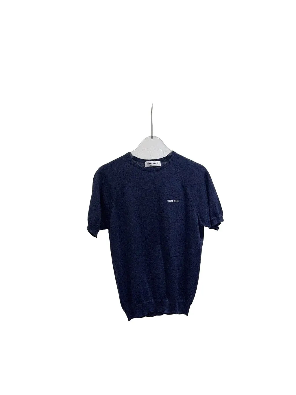 Miu Miu Navy Cotton Top