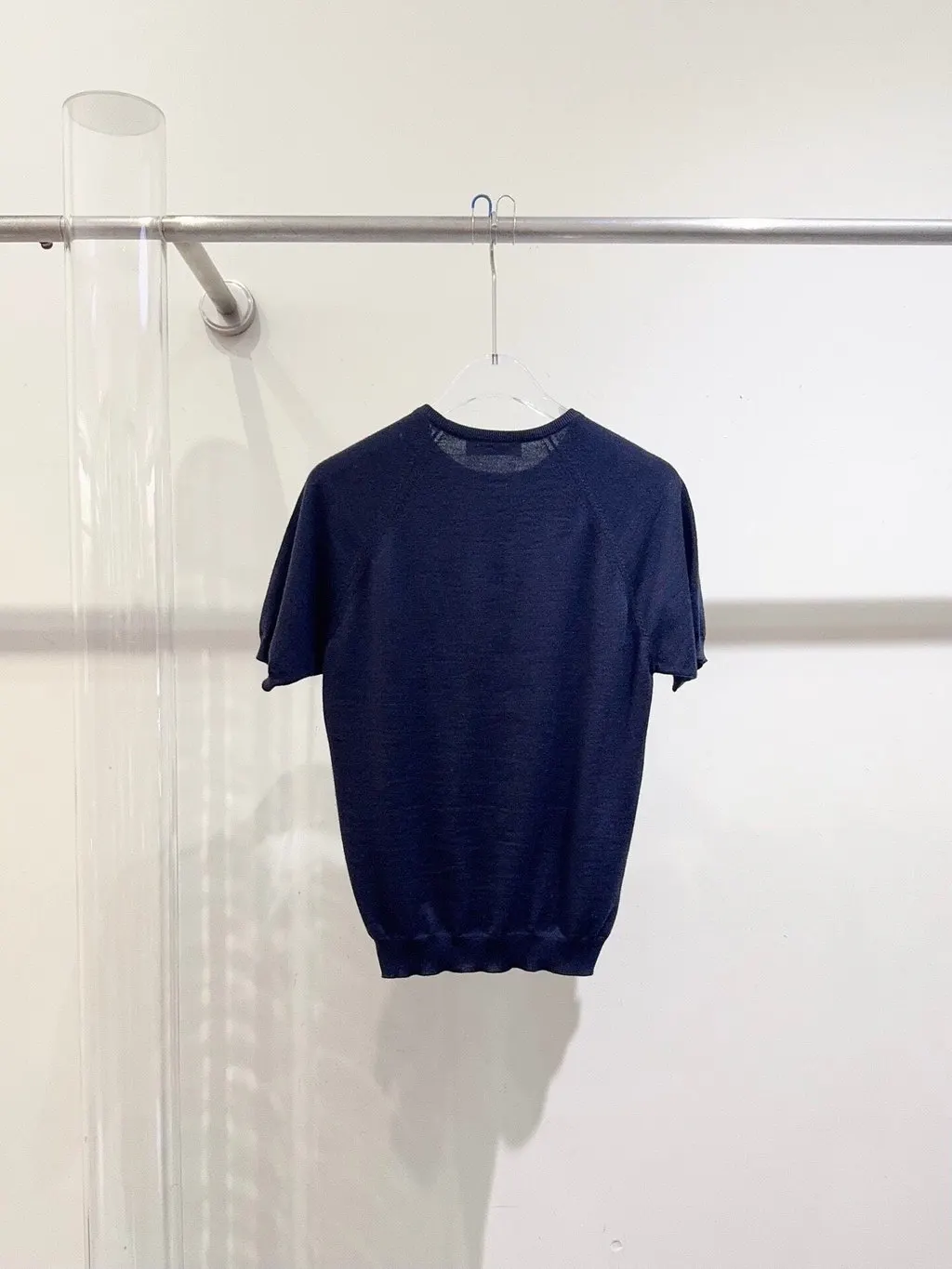 Miu Miu Navy Cotton Top Navy Cotton Good - Model View