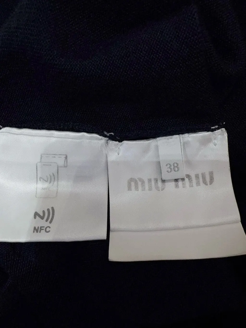 Miu Miu Navy Cotton Top Navy Cotton Good - Box View