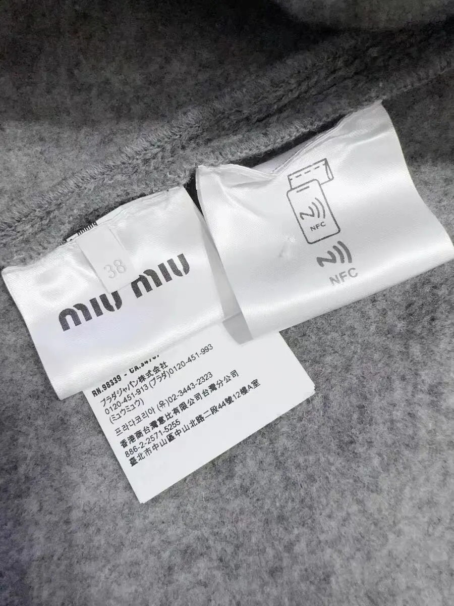 Miu Miu Grey Wool Jacket Grey Wool Never worn - Box View