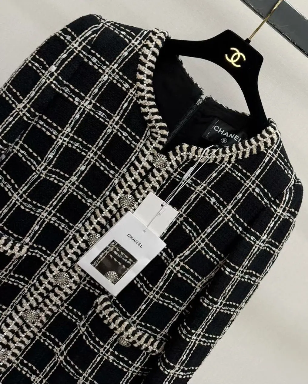 Chanel Cotton Dress MultiColor Cotton Very good - Back View