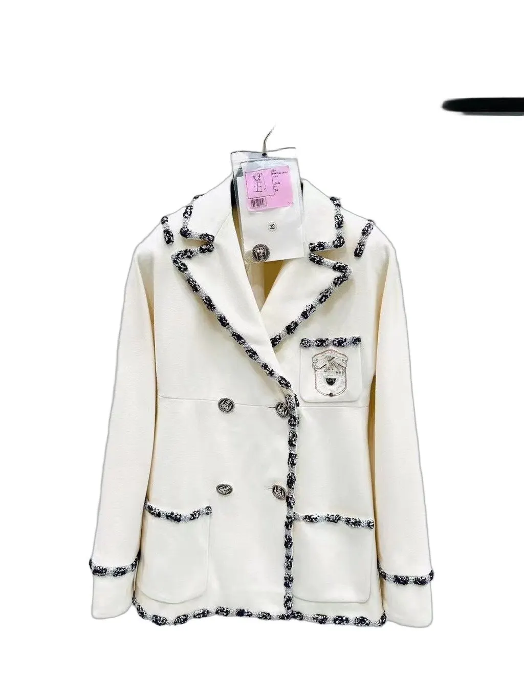 Chanel Tweed Jacket MultiColor Tweed Very good - Front View
