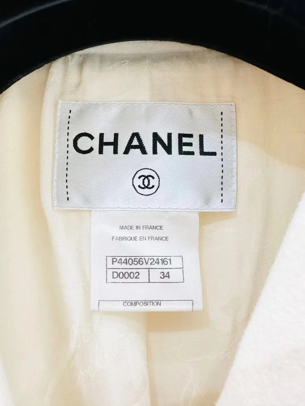 Chanel Tweed Jacket MultiColor Tweed Very good - Back View
