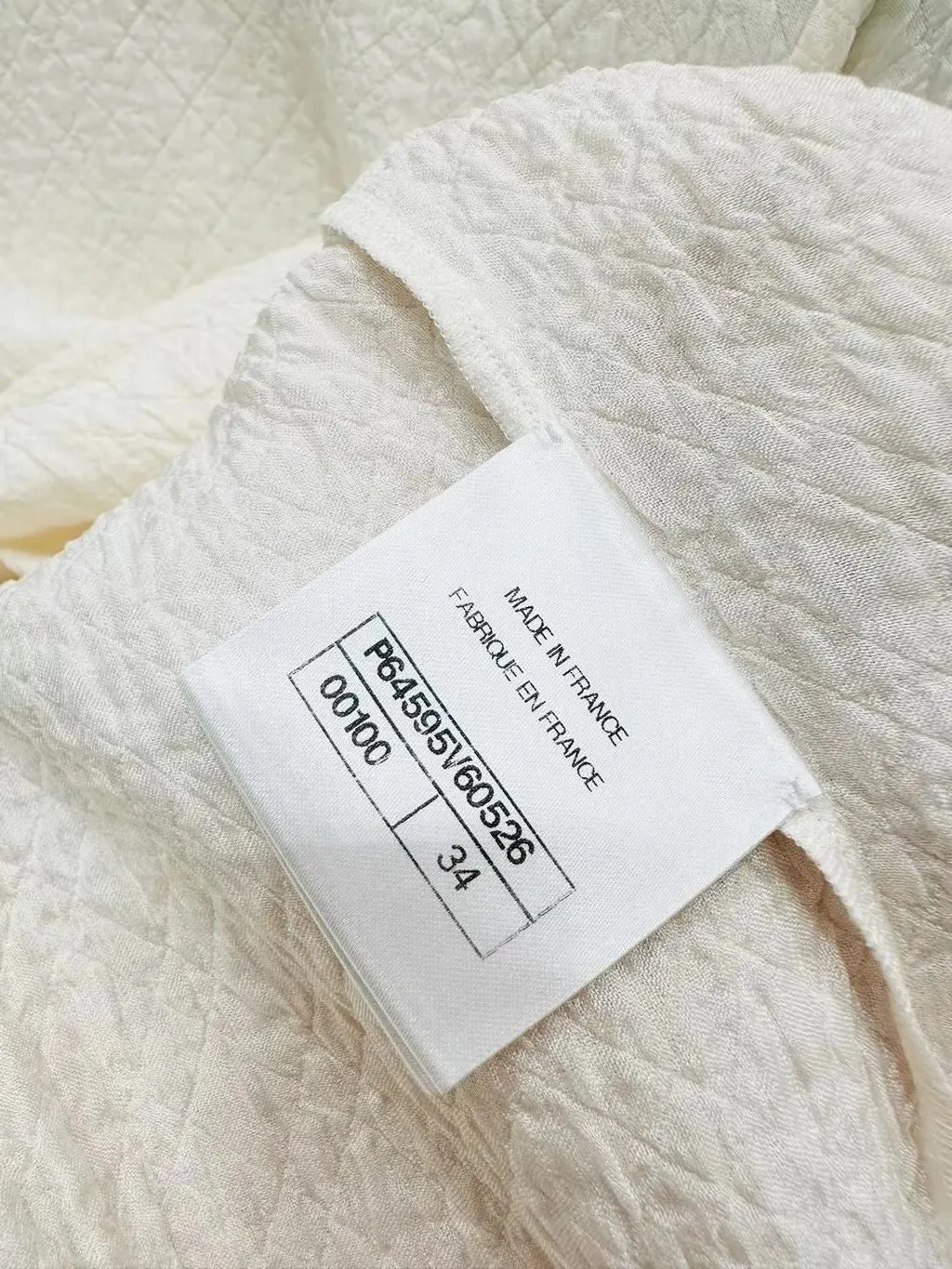 Chanel White Tweed Top White Tweed Very good - Box View