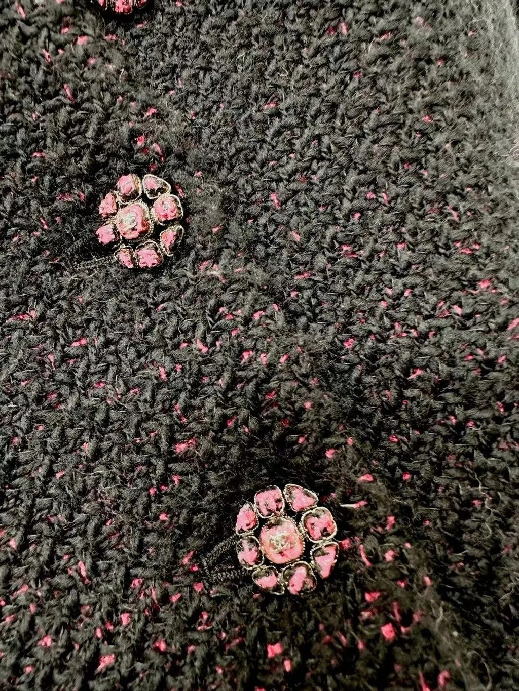 Chanel Tweed Jacket MultiColor Tweed Very good - Model View