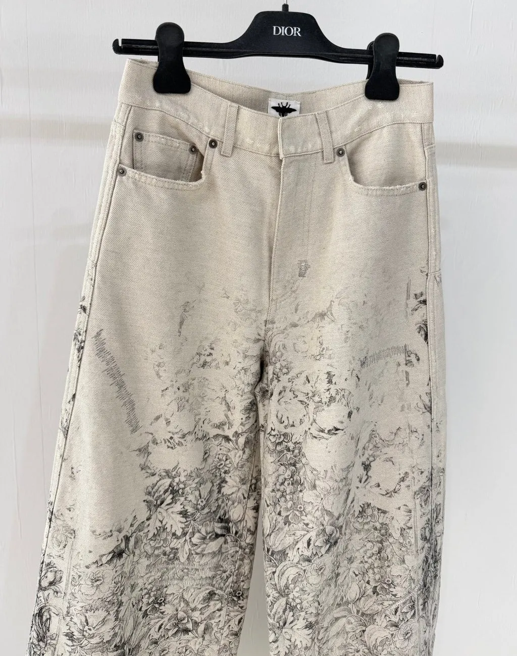 Dior Ecru Cotton Trousers Ecru Cotton Very good - Back View