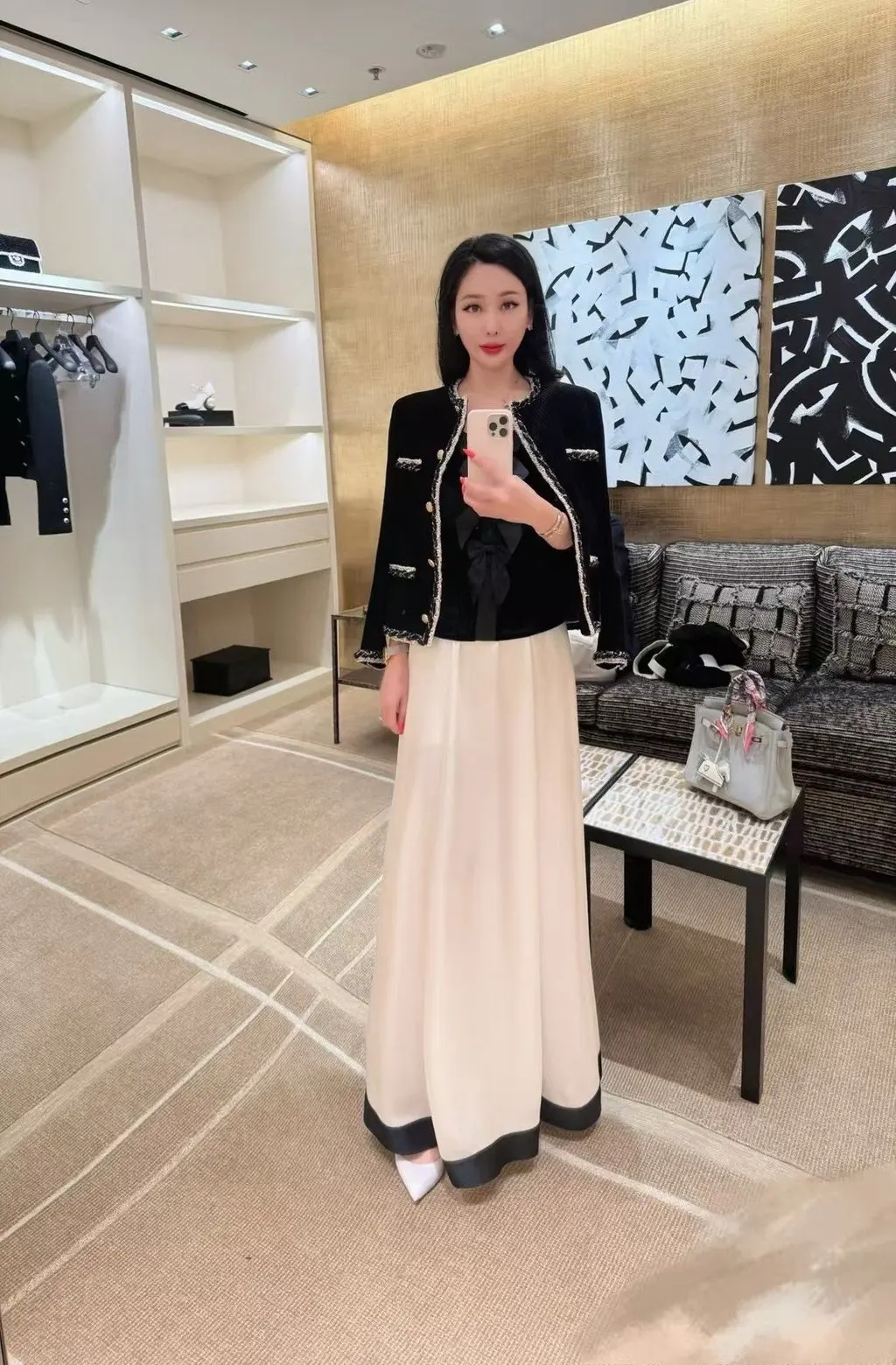 Chanel Silk Skirt MultiColor Silk Very good - Inside View