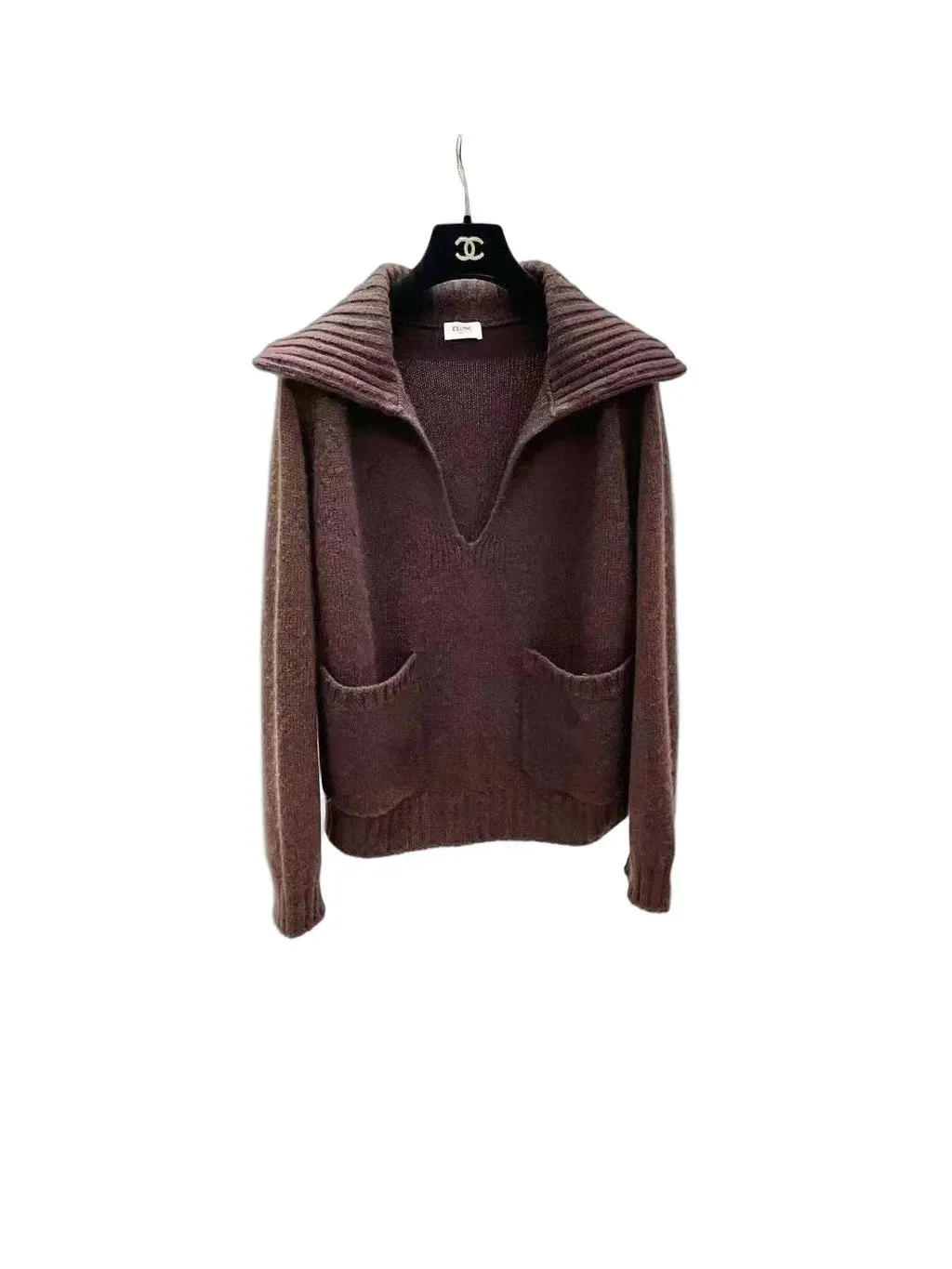 Celine Brown Cashmere Knitwear Brown Cashmere Very good - Front View