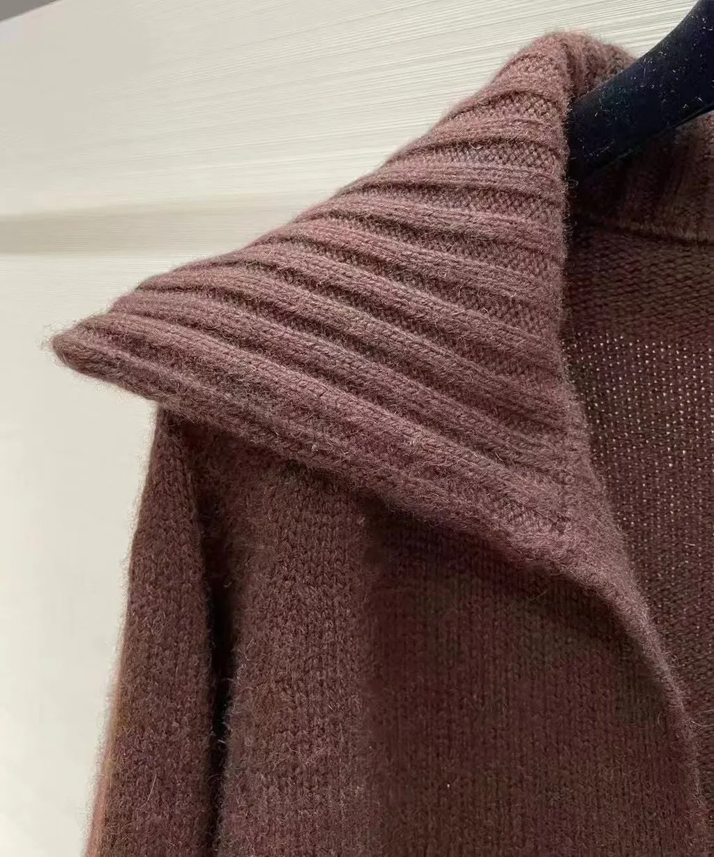 Celine Brown Cashmere Knitwear Brown Cashmere Very good - Back View
