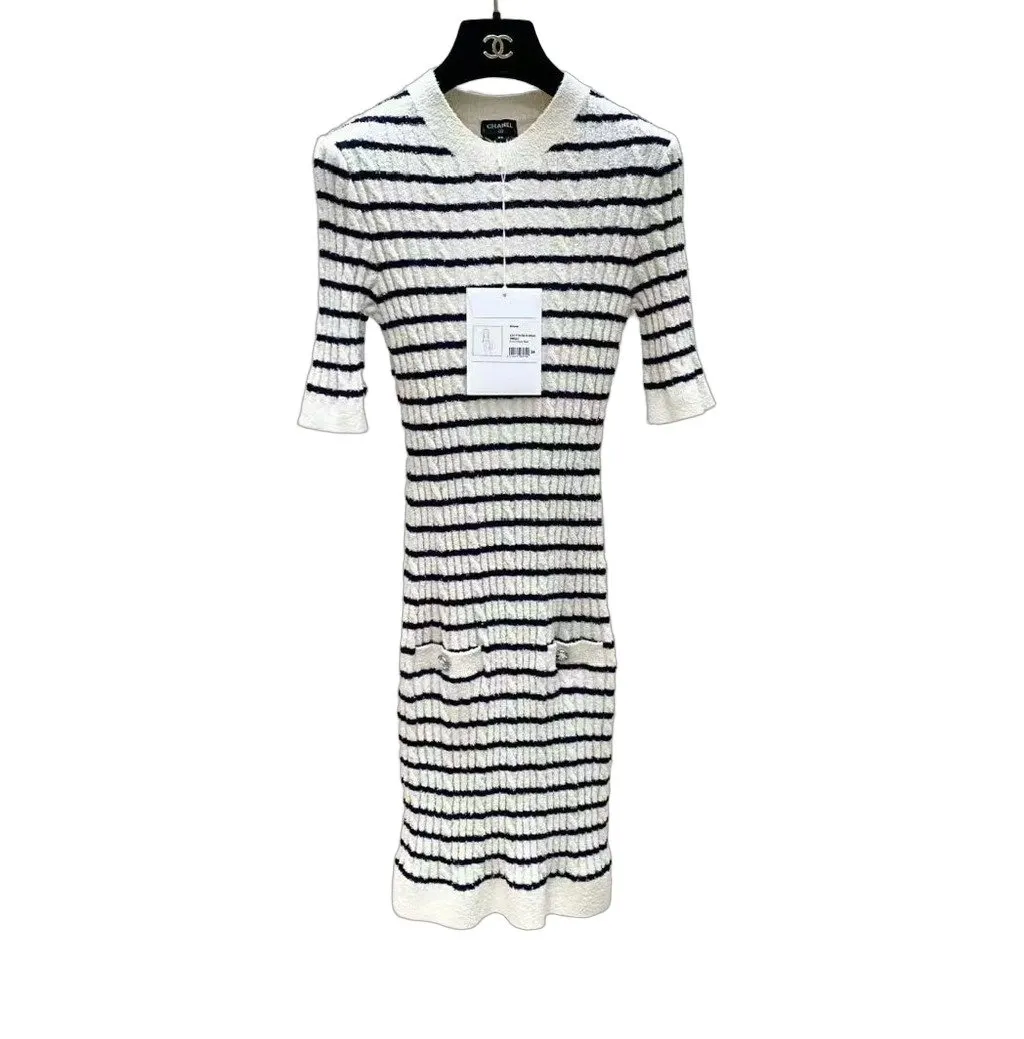 Chanel Cotton Dress MultiColor Cotton Very good - Front View